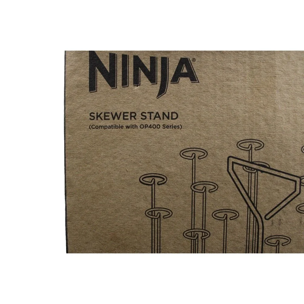 Ninja Foodi Stainless Steel Skewer Stand AOP103BRN 8-Qt Cooker OP400 Model NEW